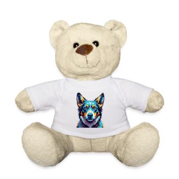 Cimarron Uruguayo Race de chien Dessin animé Kawaii - Nounours - blanc - Devant