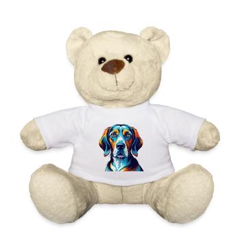 Chien de chasse polonais Chien race Dessin animé Kawaii - Nounours - blanc - Devant
