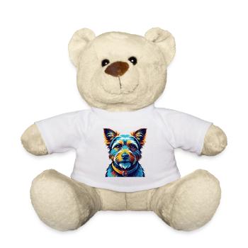Teddy Roosevelt Terrier Hunderasse Karikatur Kawaii - Teddy - Weiß - Vorne