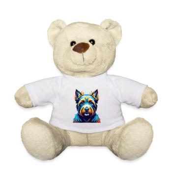 Westie Hunderasse Bunte Karikatur Kawaii - Teddy - Weiß - Vorne