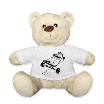 Skateboard - Teddy - Weiß - Vorne