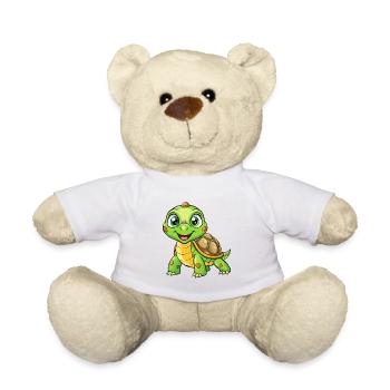 tortue mignon personnage de dessin animé Kawaii Clipart - Nounours - blanc - Devant