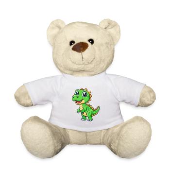 dinosaure mignon personnage de dessin animé Kawaii Clipart - Nounours - blanc - Devant