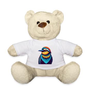Bienenfresser Bunte Kawaii Cartoon Figur Haustier - Teddy - Weiß - Vorne