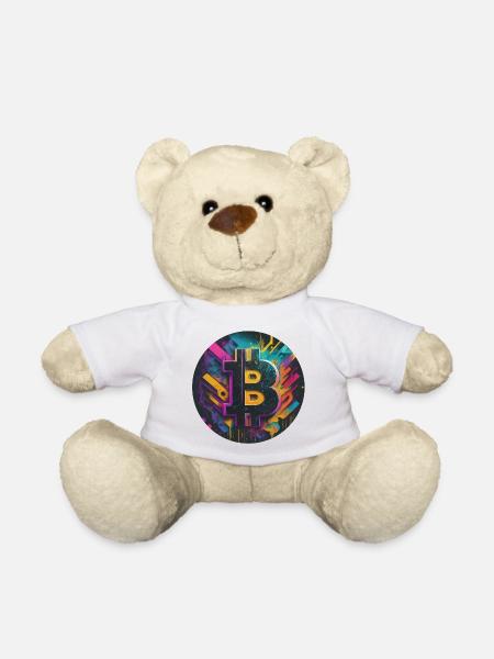 Bitcoin-Explosion der Farben - Teddy - Weiß