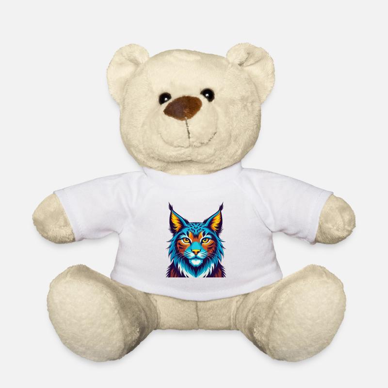 Luchs Bunte Kawaii Cartoon Figur Clipart - Teddy - Weiß