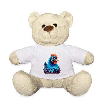 Henne Bunte Kawaii Cartoon Charakter Clipart - Teddy - Weiß - Vorne