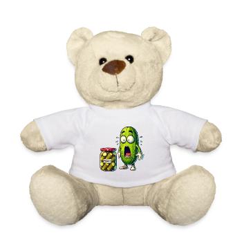 Lustiges Gurken Design - Teddy - Weiß - Vorne