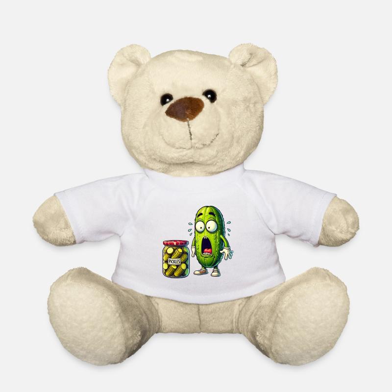 Lustiges Gurken Design - Teddy - Weiß