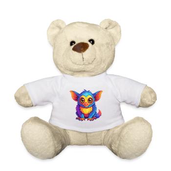 Aye Aye Bunte Kawaii Cartoon Figur Clipart - Teddy - Weiß - Vorne