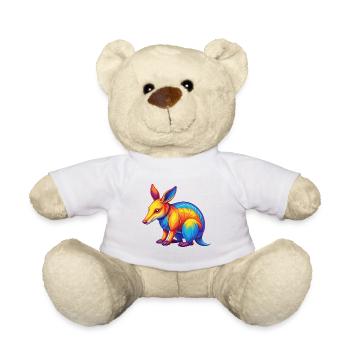 Aardvark coloré Kawaii Dessin animé Personnage Clipart - Nounours - blanc - Devant