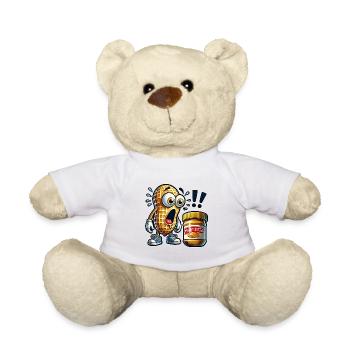 Funny peanut design - Teddy Bear - white - Front