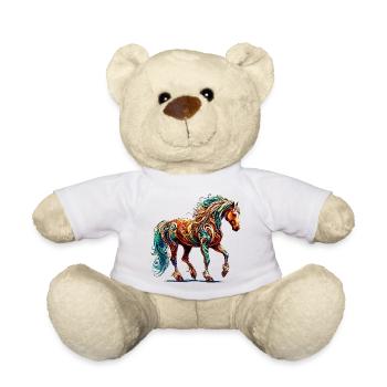 Pferd - Teddy - Weiß - Vorne