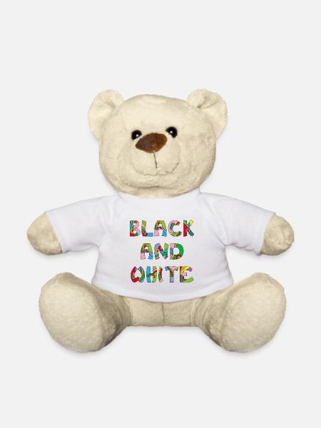 Schwarz-weiß, aber in Farbe - Teddy - Weiß
