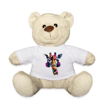 Girafe Tête de Girafe avec Casque - Nounours - blanc - Devant