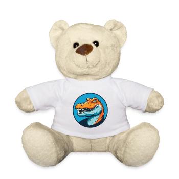 crocodile mignon kawaii dessin animé animal animal de compagnie logo - Nounours - blanc - Devant