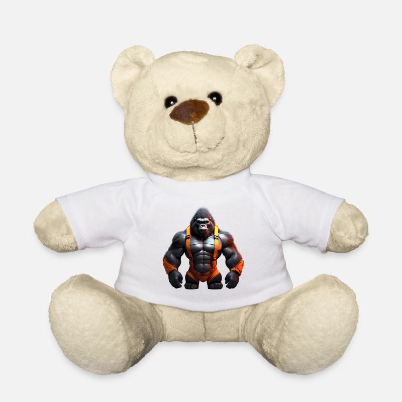 Gorilla Force Primate ideal gift - Teddy Bear - white