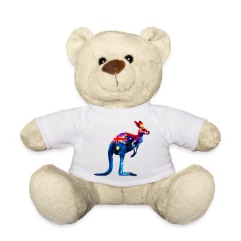 Kangaroo - Teddy Bear - white - Front