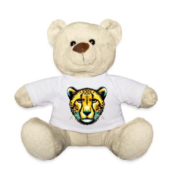 Cheetah - Teddy Bear - white - Front