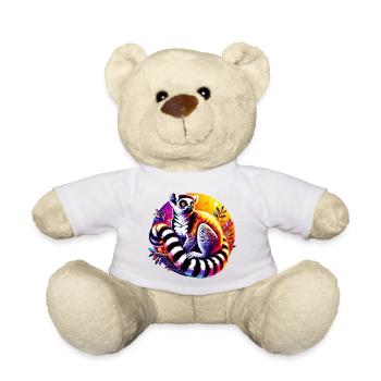 Lemur - Teddy Bear - white - Front
