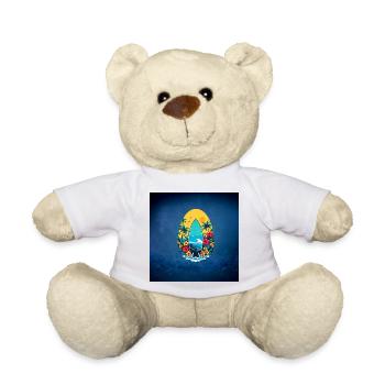Stylisches Surfbrett - Teddy - Weiß - Vorne