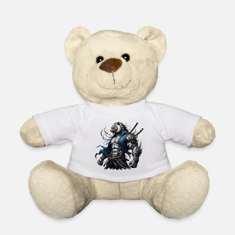 Samurai Tiger - Teddy Bear - white