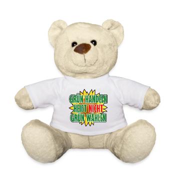 Grün handeln heißt nicht grün wählen - Teddy - Weiß - Vorne
