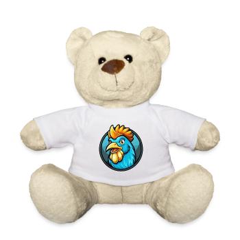 Poule coloré Kawaii dessin animé personnage Clipart Animal de compagnie - Nounours - blanc - Devant