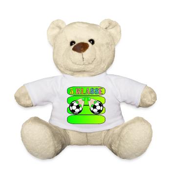 5. Klasse Fußball NAME - Teddy - Weiß - Vorne