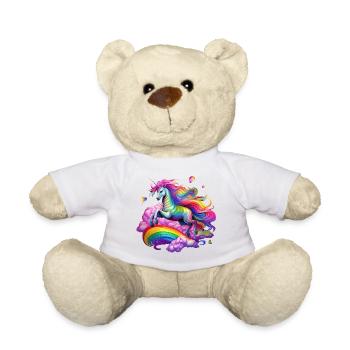 Fairy Rainbow Unicorn - Teddy Bear - white - Front
