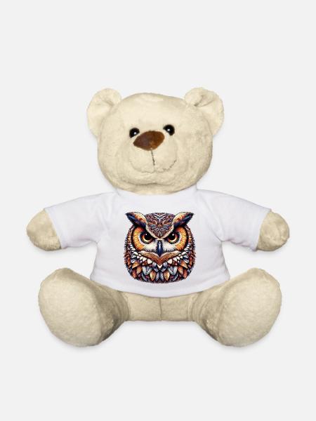 Eule - Teddy - Weiß