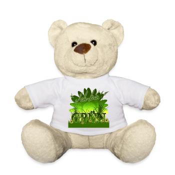 I AM GREEN - Margarites Grass Sun - Teddy Bear - white - Front