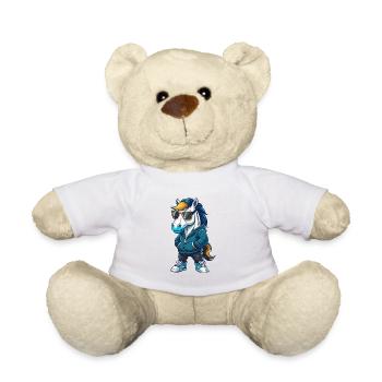 Pferd Cool Cartoon Figur Kawaii Clipart - Teddy - Weiß - Vorne