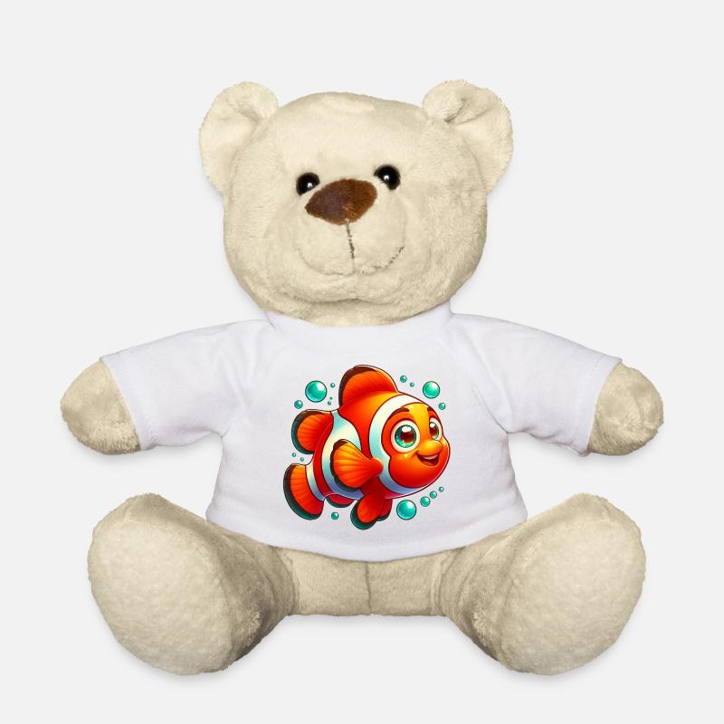 Clownfische - Teddy - Weiß