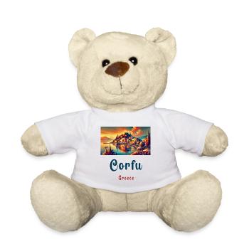 Korfu Griechenland Heimat Design - Teddy - Weiß - Vorne