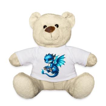 Dragon - Teddy Bear - white - Front