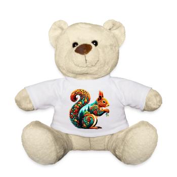 Squirrel - Teddy Bear - white - Front