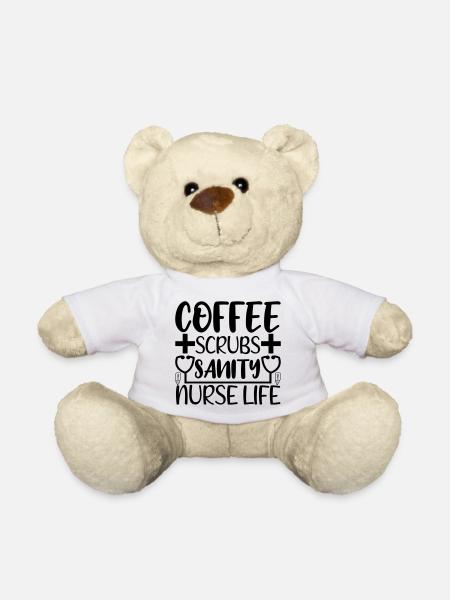 coffee scrubs sanity - Teddy - Weiß