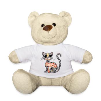 Crazy Cat Lady - Nounours - blanc - Devant