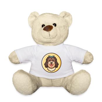 Schapendoes Chien Race Drôle Dessin animé Kawaii Clipart - Nounours - blanc - Devant