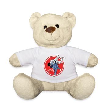 Nage-waza Judoka Kämpfer Kampfsport Judo - Teddy - Weiß - Vorne