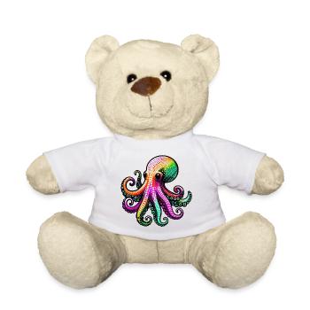 Pieuvre - Nounours - blanc - Devant
