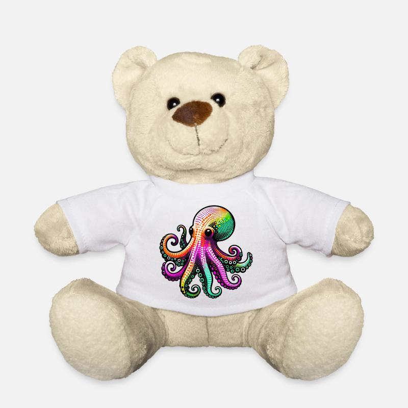 Krake - Teddy - Weiß