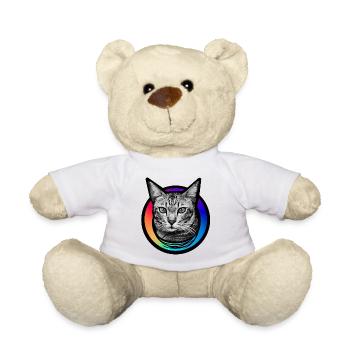 Regenbogen-Katze - Teddy - Weiß - Vorne
