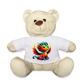 Dragon - Teddy Bear - white - Front