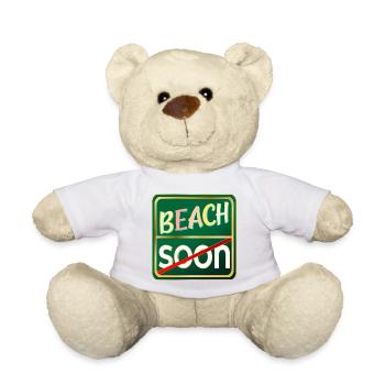 VACANCES D’ÉTÉ À LA PLAGE - Nounours - blanc - Devant