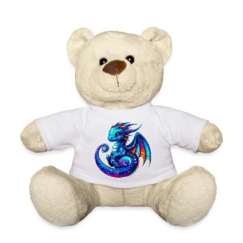 Dragon - Teddy Bear - white - Front