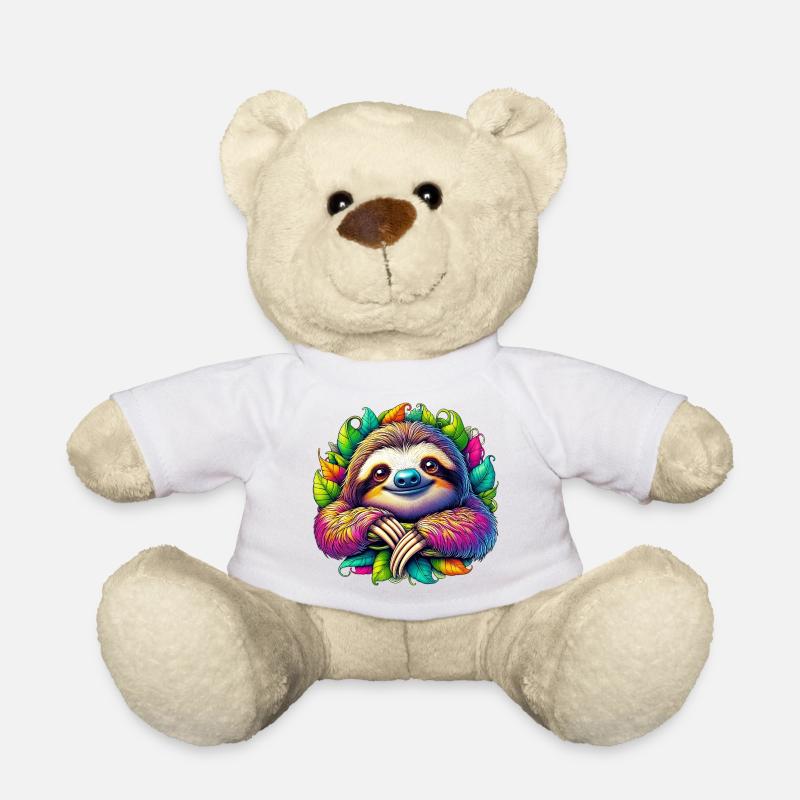 Faultier - Teddy - Weiß