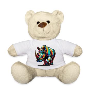 Rhinoceros - Teddy Bear - white - Front
