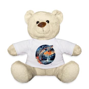 Poisson sauteur – Motif de pêcheur – Prise dynamique - Nounours - blanc - Devant